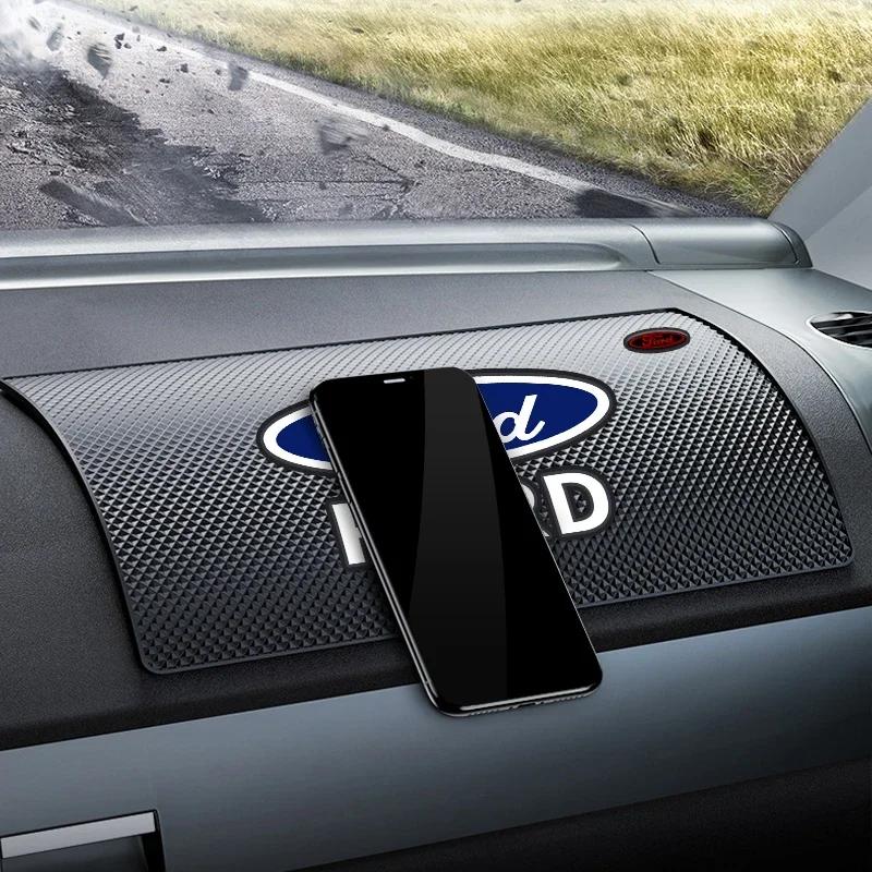 Tappetino Antiscivolo Adesivo per Auto Pad per Cruscotto Auto Tappetino Antiscivolo Resistente al Calore per Ford Focus 2 MK2 3 4 MK3 MK4 ST Mondeo Festiva Fusion
