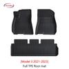 NovaAcc All TPE Floor Mats for Tesla Model Y 3 2021 To 2024 Left Rudder All Weather Foot Pad Automotive Interior Car Accessories