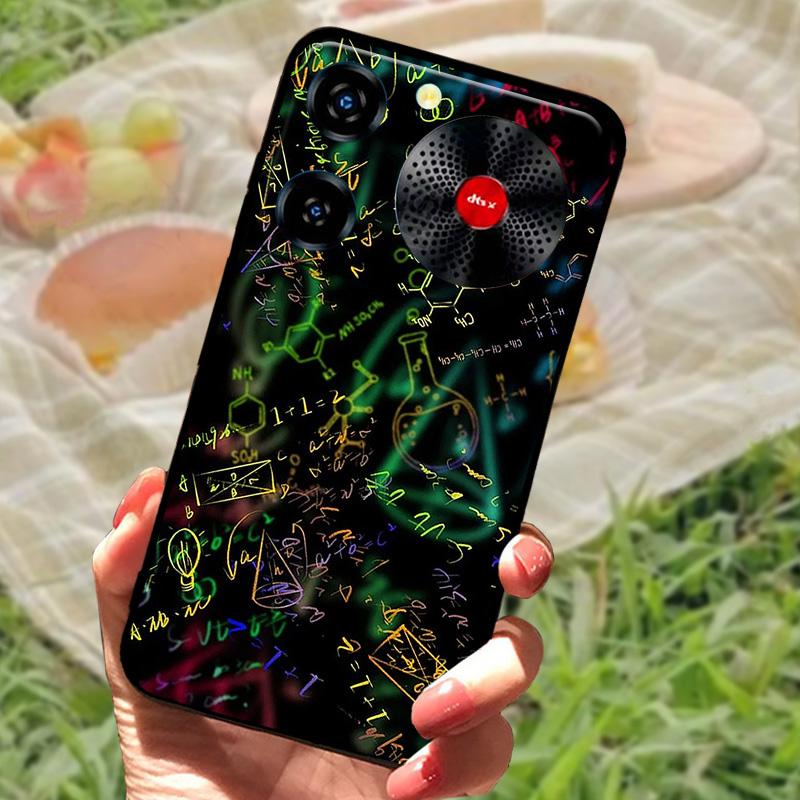 Per ZTE Nubia Custodia Musica Antiurto TPU Silicone Nero Paraurti Cover Per ZTE Nubia Custodie Telefono Musica Carina Cover Posteriore Fundas Capa