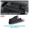 Glove Box Storage Box for Tesla Model Y/YL Juniper/Model 3 Highland LHD Copilot Side Storage Tray Tidying Organizer Accessories