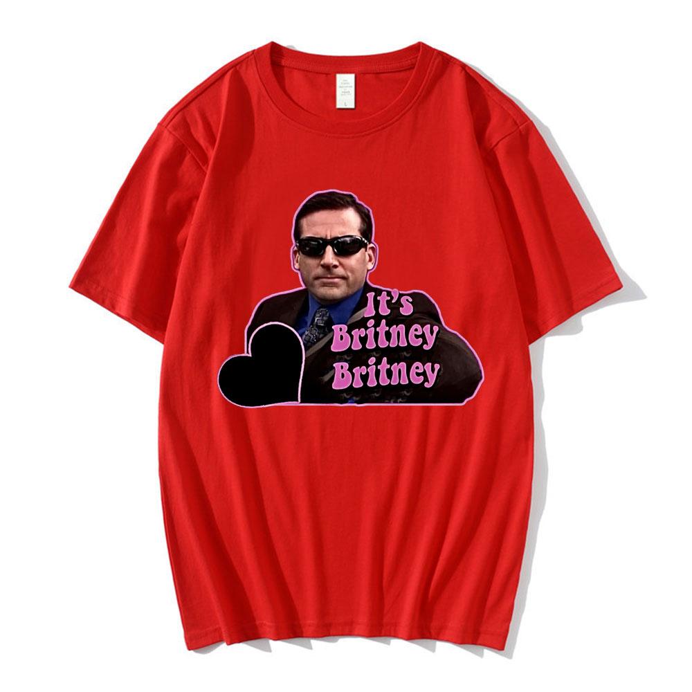 Michael Scott Homage The Office Men T-shirts Tv Series Dwight SchruteJim Halpert It's Britney Graphic T-shirt Streetwear Unisex