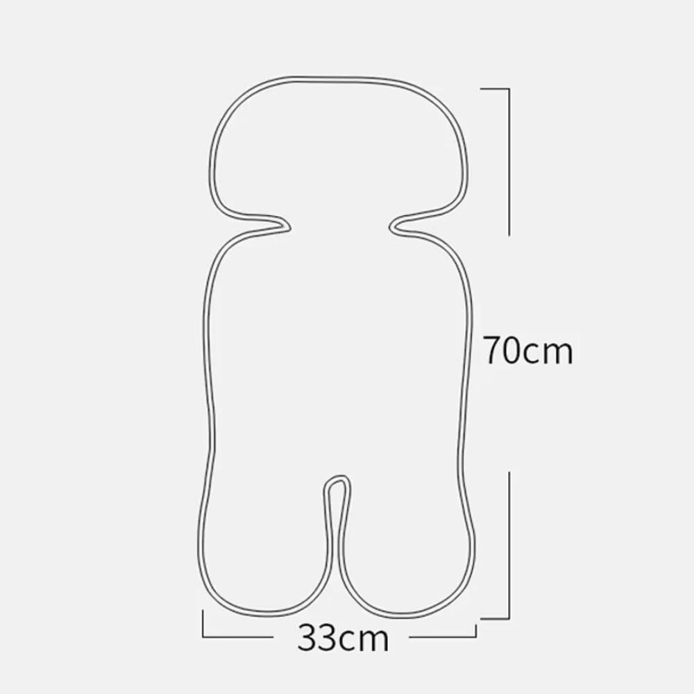Washable Baby Stroller Seat Cushion Ice Silk Baby Stroller Sleeping Cushion