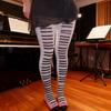 Whimsy Cute Printed Opaque Tights Stockings for Women Japanese Elegant Gothic Grunge Patterned White Pantyhose Leggings