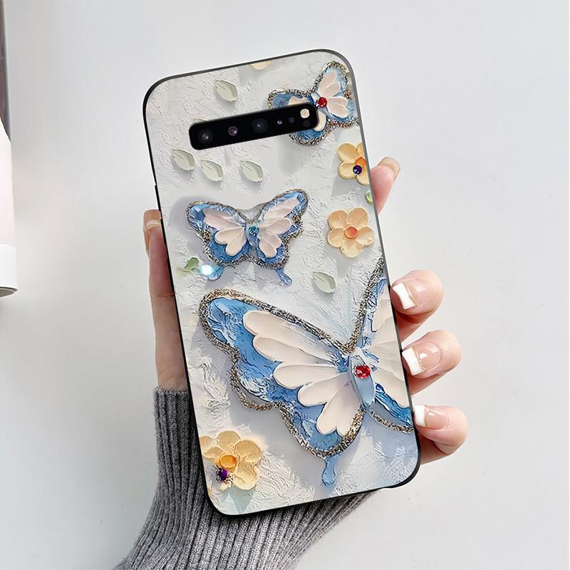 For Samsung S10 5G Case Cute Cartoon Soft Silicone Matte Slim Protective Phone Cover For Samsung Galaxy S10 5G G977N Case Coque
