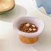 Ceramic Pet Cat Bowl Neck Protection Spill Proof Bowl Dog High Foot Bowl  Pet Supplies