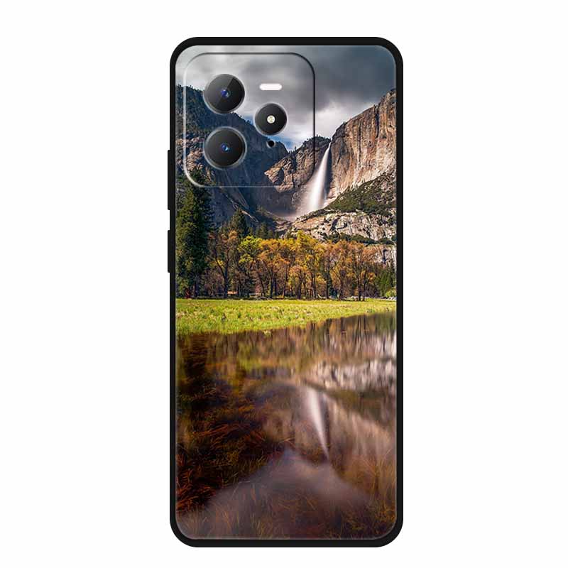 For Realme GT 7 Pro 5G Case Original Soft Silicone TPU Phone Cases Back Cover For Realme GT7 Pro Scenery Shockproof Bumper Etui