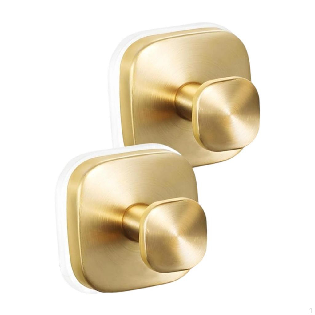 2er-Pack Rostfreie Edelstahl-Saugnapfhaken für Wohnzimmer-Kränze