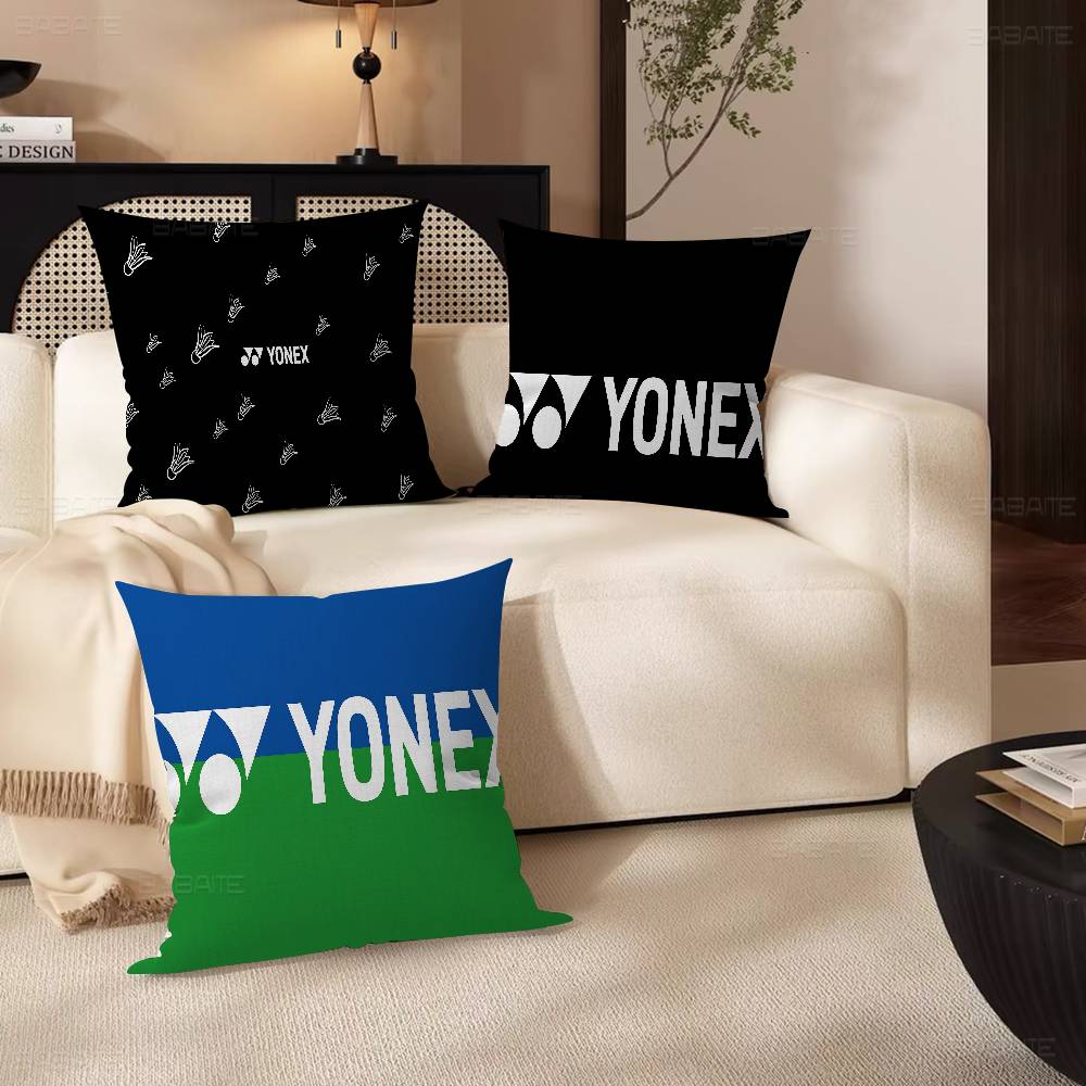 Fashion Badminton Y-Yonex Pillow Cover for Bedroom Room and Living Room Sofa Decorative Cushion Cover