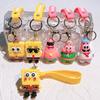 Anime Spongebob Squarepants Keychain Patrick Star Kawaii PVC Toys Keychain Backpack Charm Birthday Gift For Kid