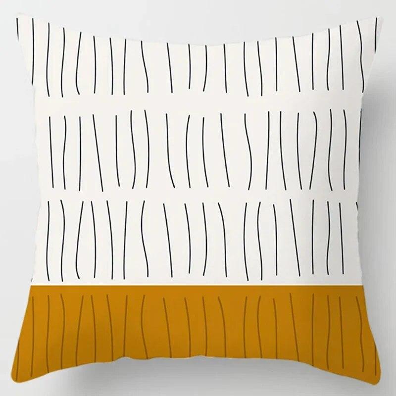 45x45cm Modern simple geometric print pillowcase Room bed Sofa Chair Office cushion cover Home Decoration embrace