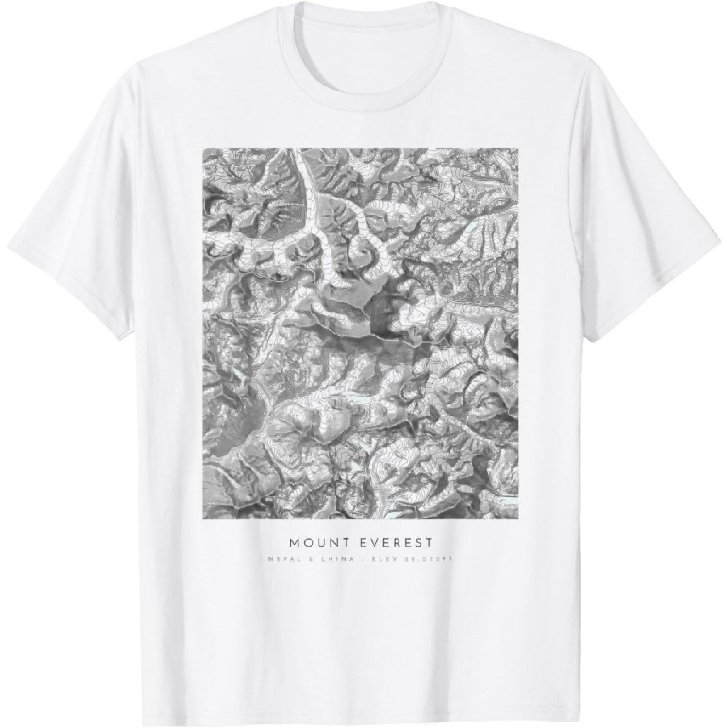 Футболка с изображением Эвереста, Гималайской достопримечательности S