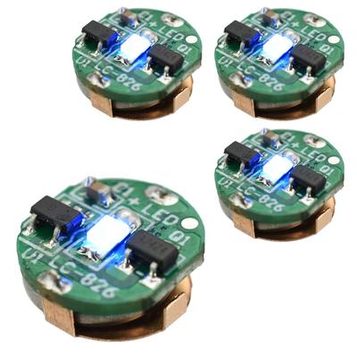 Manekinext 4-Piece Wireless Mini LED Light with Magnet Power Supply for Dioramas and Plastic Models (Blue)