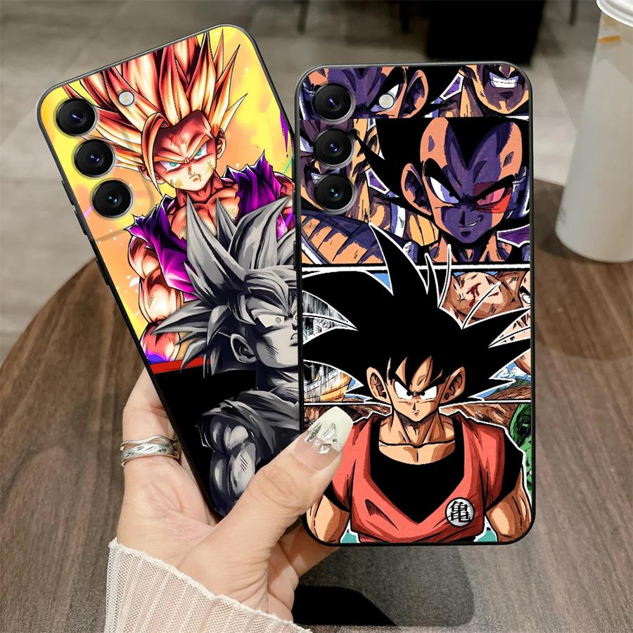 Case for Samsung Galaxy A22 A52 A32 A41 A23 A53 A26 A72 A35 A25 A71 A36 A24 A55 A51 A73 Black Soft Phone Cover Dragon Ball