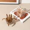 Creative Glass Candlestick Petal Candle Holder Lily Desktop Storage Container Glass Handicrafts Home Decoration Accessories