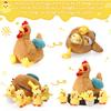 Skylety Chicken Stuffed Animal Plush Toy Egg Laying Hen with Zippered Belly, Hen House and Little Baby Chicks for Christmas Decorations Stuffers