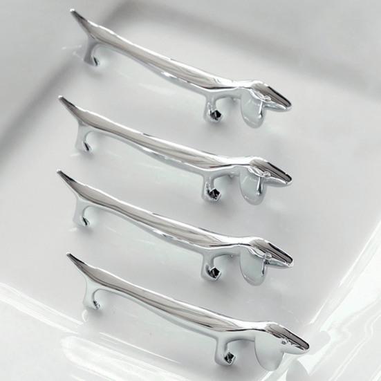 Chopsticks Rest Eye-catching Resuable Zinc Alloy Cute Dog Deer Shaped Chopsticks Rest for Kitchen