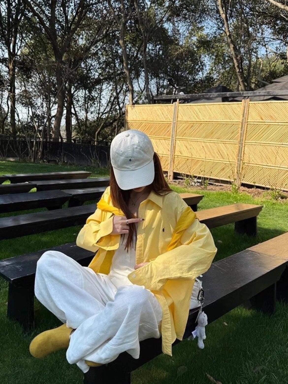 

Ruff 25 Высокая версия RL Оксфордская вышитая классическая повседневная рубашка с длинным рукавом M (Recommended 95-115 jin) жёлтый