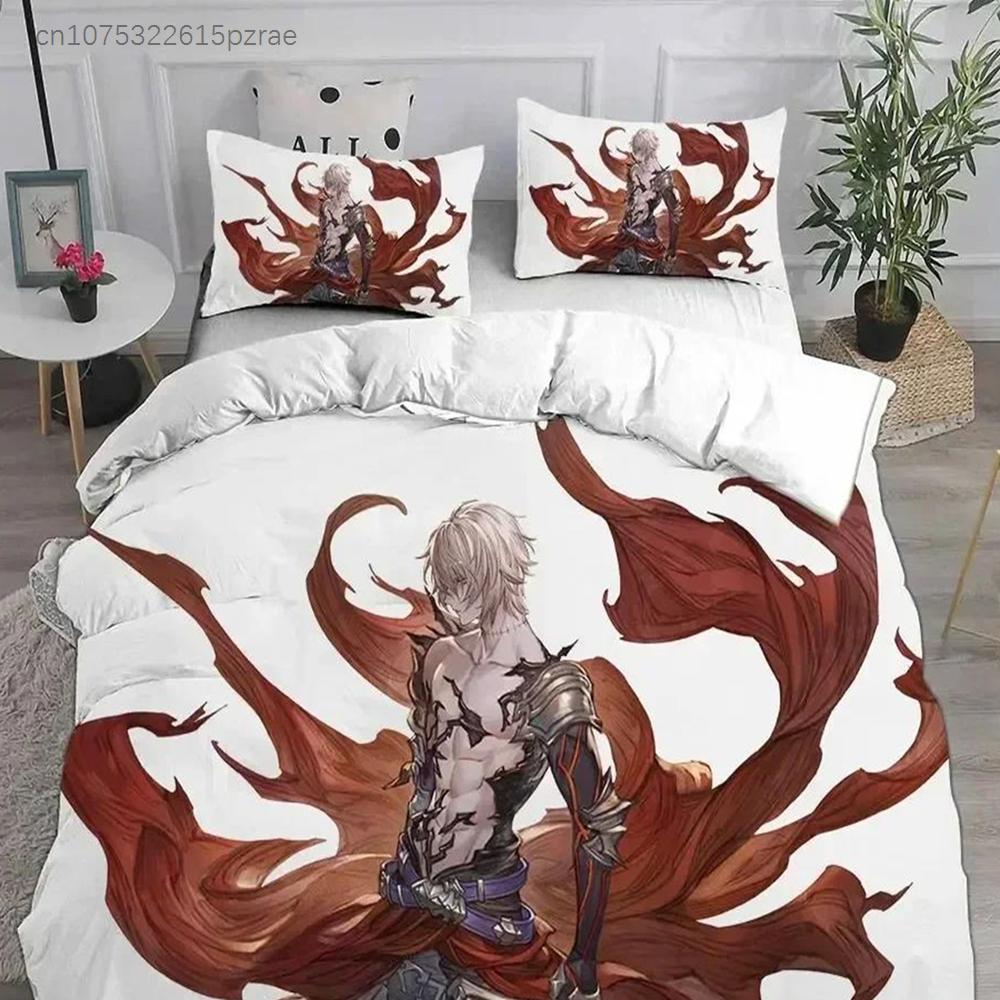 Granblue Fantasy Bedding Set Printed Bed Set With Pillowcase Duvet Cover Soft Queen King Size Bedclothes Home Kids Adult Size