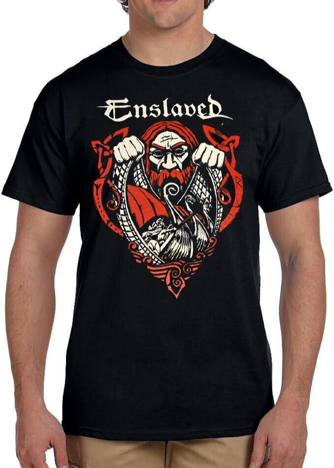 ENSLAVED BLACK Metal Band Black T Shirt XL