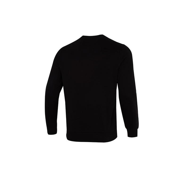 PUMA Clsx Piped Crew Tr Logo Printing Round Neck Sports Pullover Black Men's 534157-01