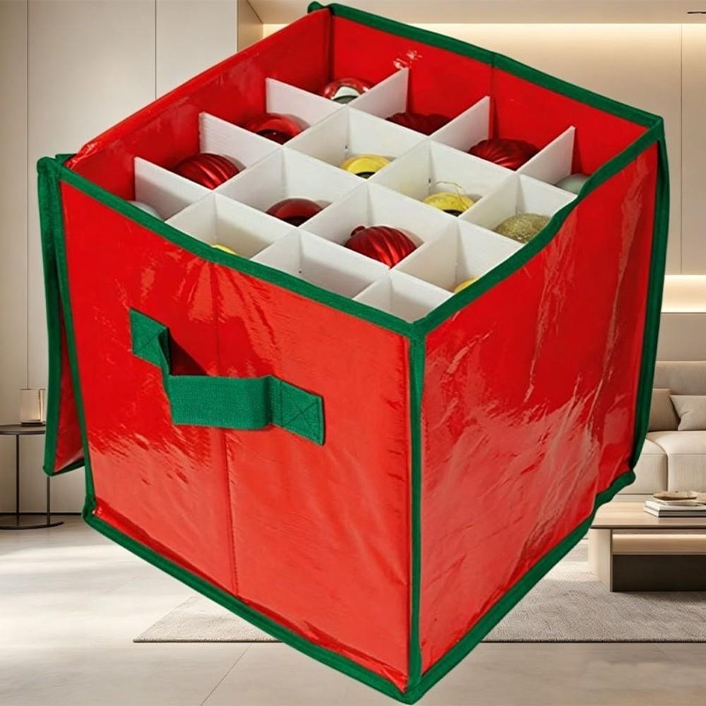 Non Woven Fabric Christmas Ornament Storage Box Holiday Storage Bin  Christmas Supplies Storage