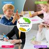 4Pcs Textured Silicone Pencil Grips for Stress Relief Sensory Fidget Sleeves Quiet Classroom Fidget Tool for Home School Office Travel