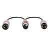 30cm Length XLR Female To Dual Male Splitter XLR Splitter Cable for Canon For Microphones