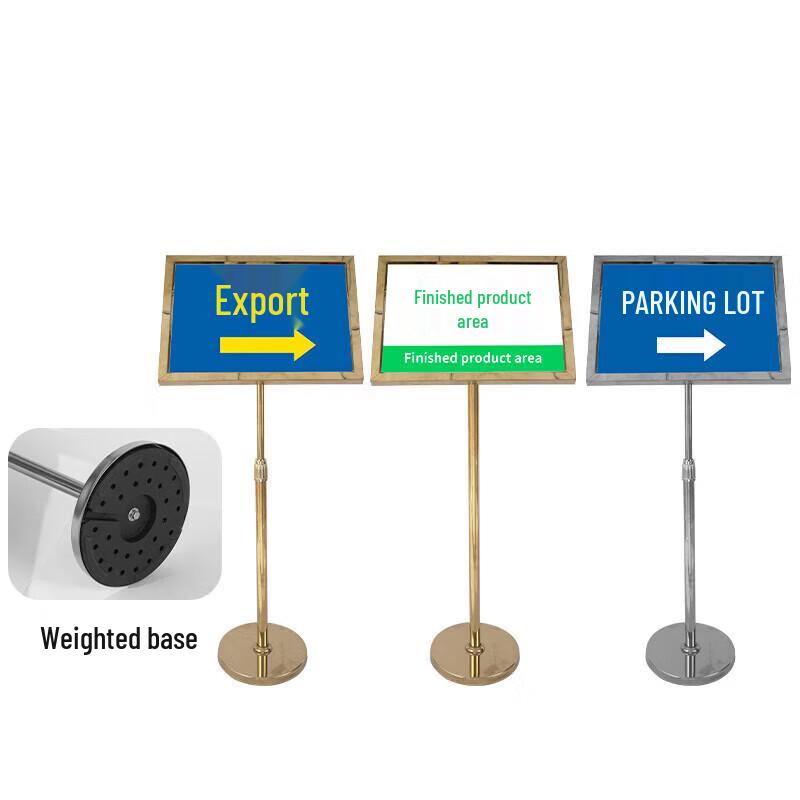 Stainless Steel Display Sign Stand