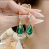 Multifuntional Water Drop Earrings Party Accessories Trendy Ear Studs Fashion Earrings Alloy Texture for Various Outfits