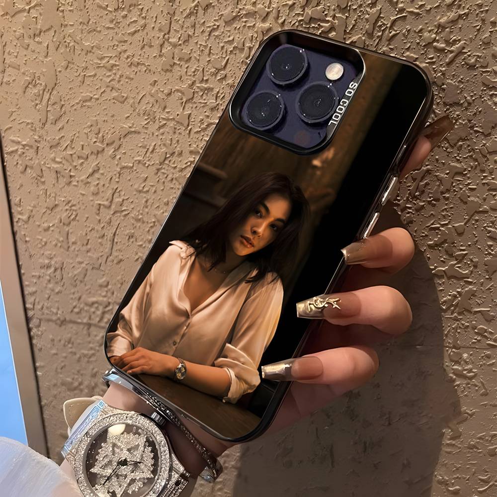 Faye Peraya Malisorn For iPhone 17,16,15,14,13,12,11,Mini,Pro,E,SE4,XS,MAX Black Candy Matte Cover