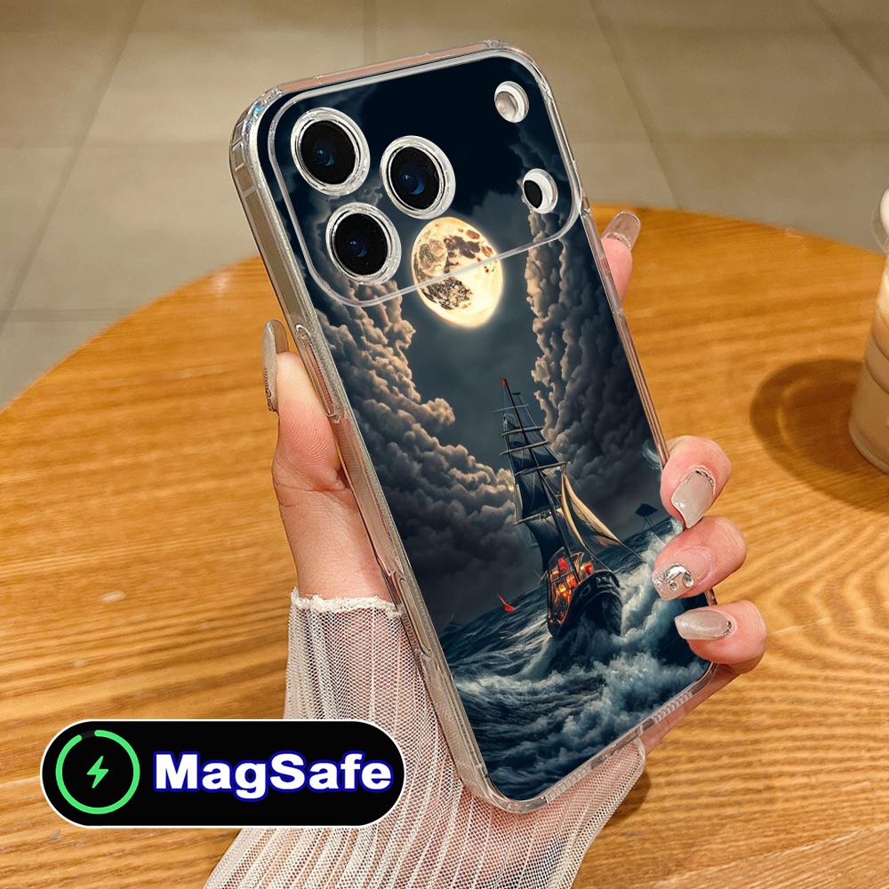

Pirate Corsair Mobile Phone Case for iPhone 17 16 15 14 13 12 11 Air Pro Max Plus Mini Magsafe Clear Colorful Cover Luxury Cover iPhone 11 Pro Max