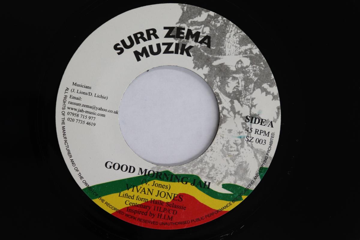 

7inch Record VIVAN JONES - Good Morning Jah / Dub SZ003 SURR ZEMA MUZIK UK Reggae, Ska & Dub Used