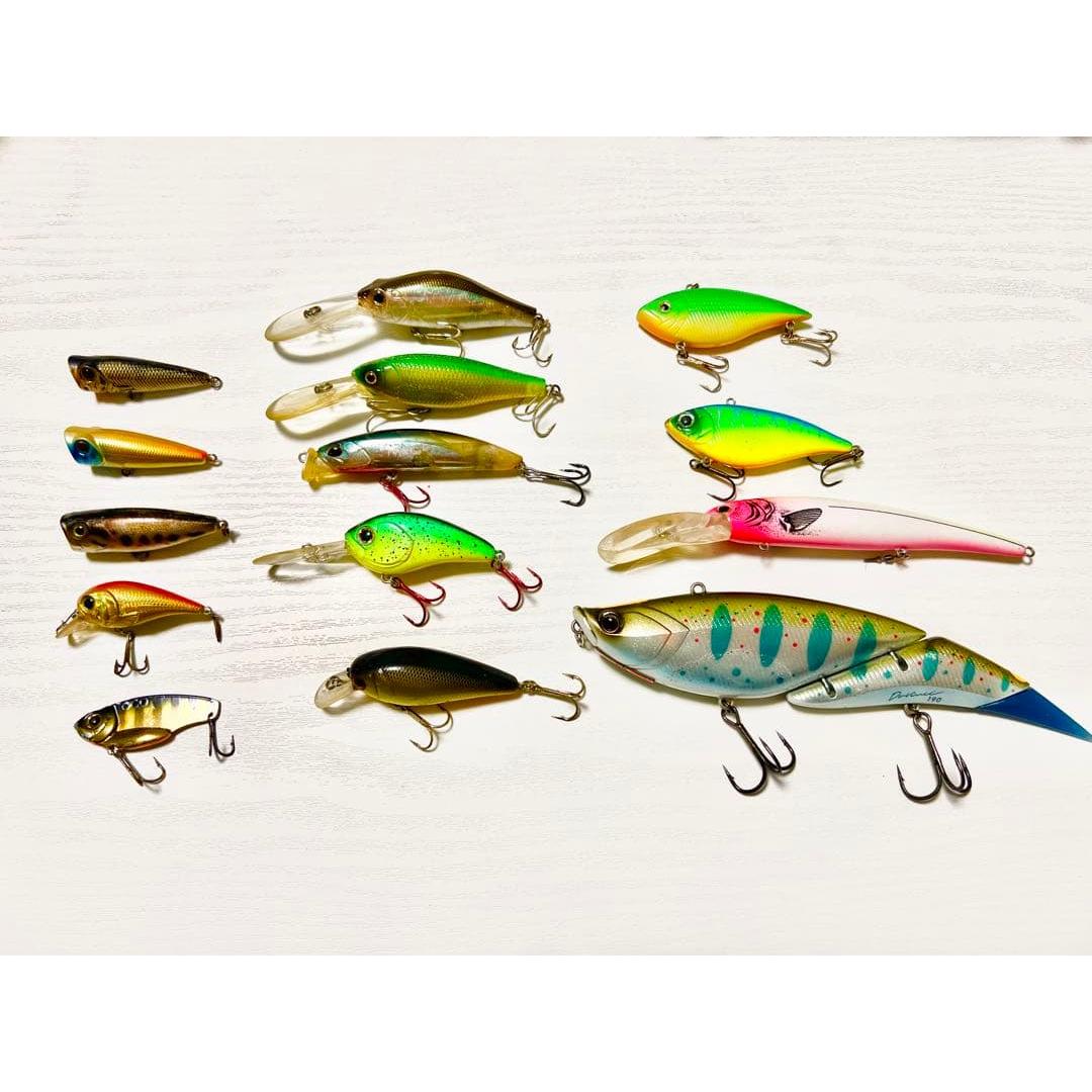 Used [Limited price reduction] Bass fishing retirement set big bait crank hopper minnow