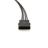 PC Server 4pin IDE Molex 1 To 5 SATA 15pin Splitter Hard Drive HDD SSD Power Supply Cable Cord 18AWG