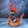 22cm Demon Slayer Kamado Tanjirou Hinokami Kagura Anime Figure Model Statue Boys Collection Desktop Decoration Ornament Playthings Present