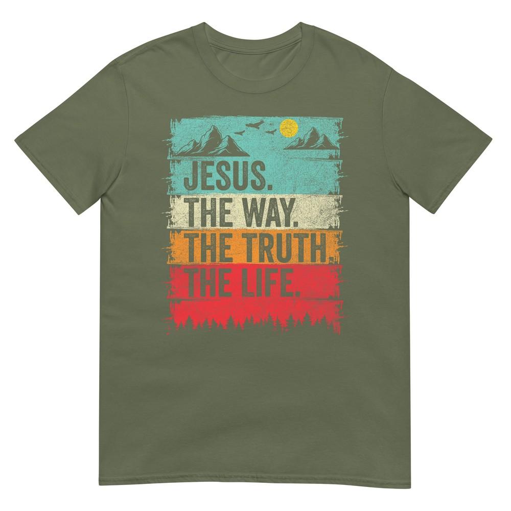 Jesus The Way Truth Life Unisex Unisex Kids Christian Worship Tshirt