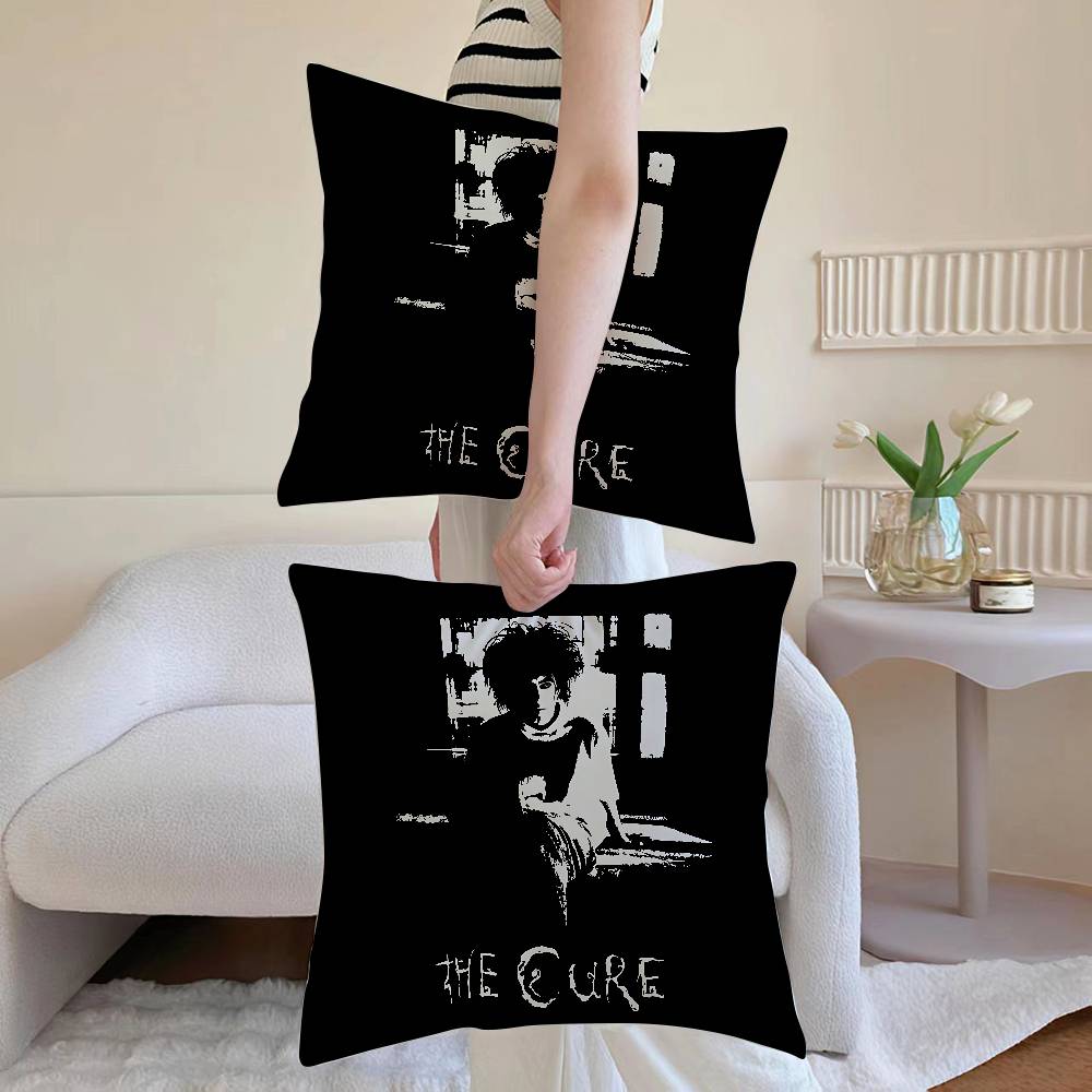 Anime T-The Cure Pillow Case Sofa and Living Room Decorative Cushion Covers Dust-proof and Mite-proof Invisible Zipper