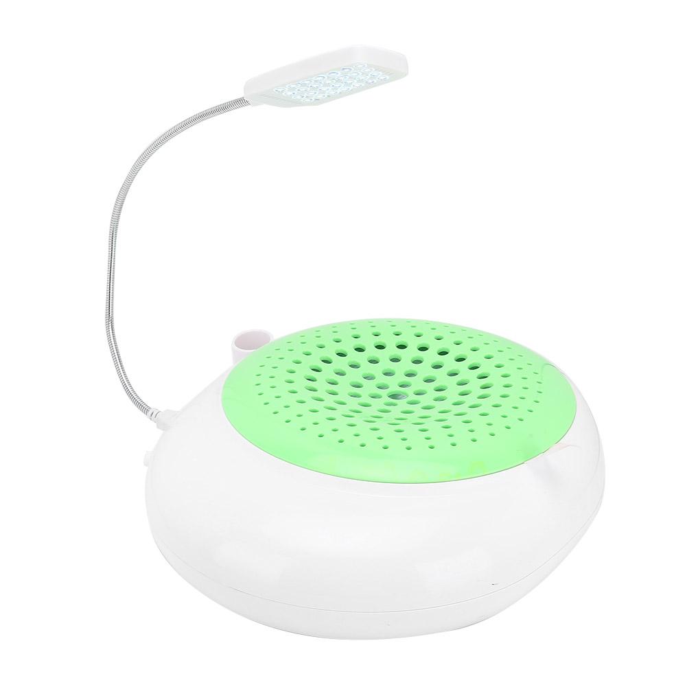60W Nail Dust Collector Nail Vacuum Cleaner Lamp Aroma Diffuser Manicure Tool (Green )