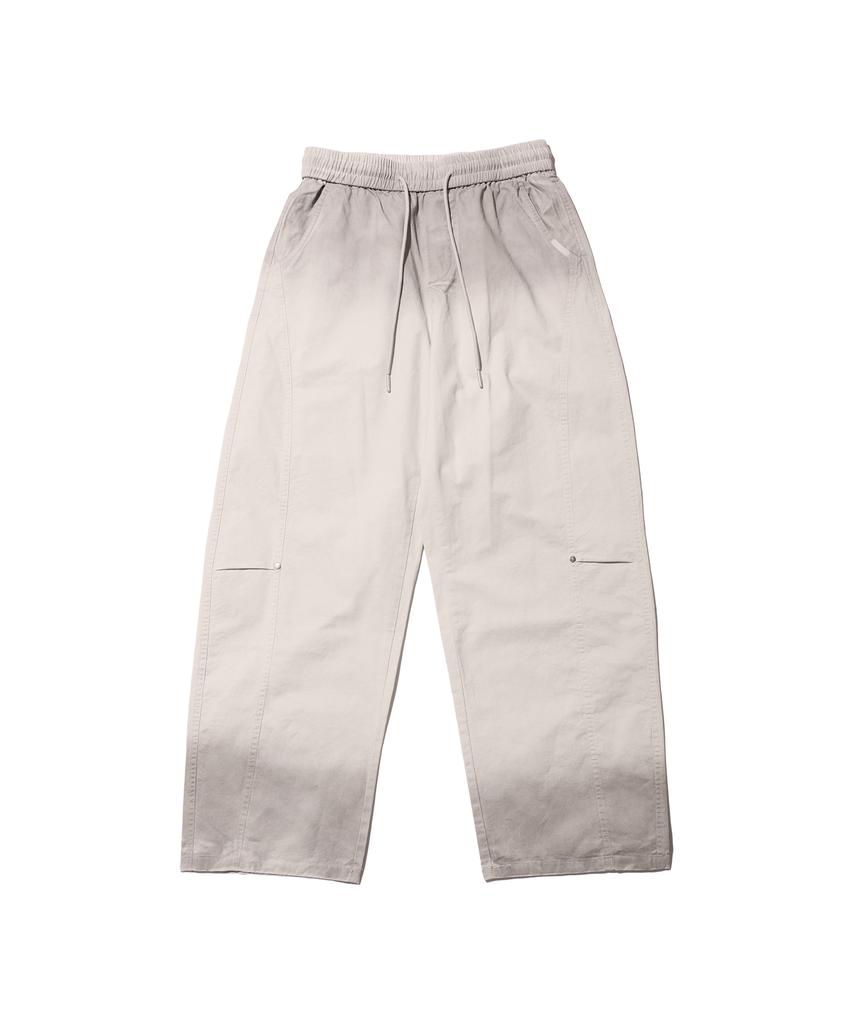 CREAM SODA LAB Pigment Cut Rivet Cotton Banding Pants Ivory