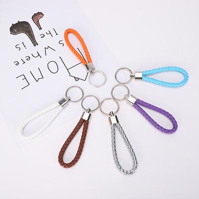 Handmade Leather Rope Keychain Car Key Chain Bag Pendant Accessories