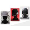 Flocked Foam Model Head Black Mannequin Head Stand Model Velvet Female Suitable For Displaying Wigs, Showcasing Hats, Jewels,