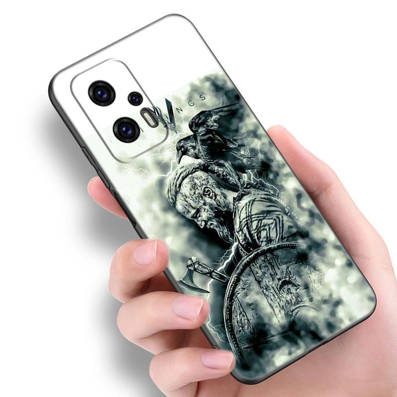 Viking Vegvisir Logo Telefonfodral För Xiaomi POCO F2 F3 M2 M3 M4 X3 X4 Pro NFC F4 GT 5G F1 X2 C3 C31 C40 M5S Mjuk TPU Svart skal