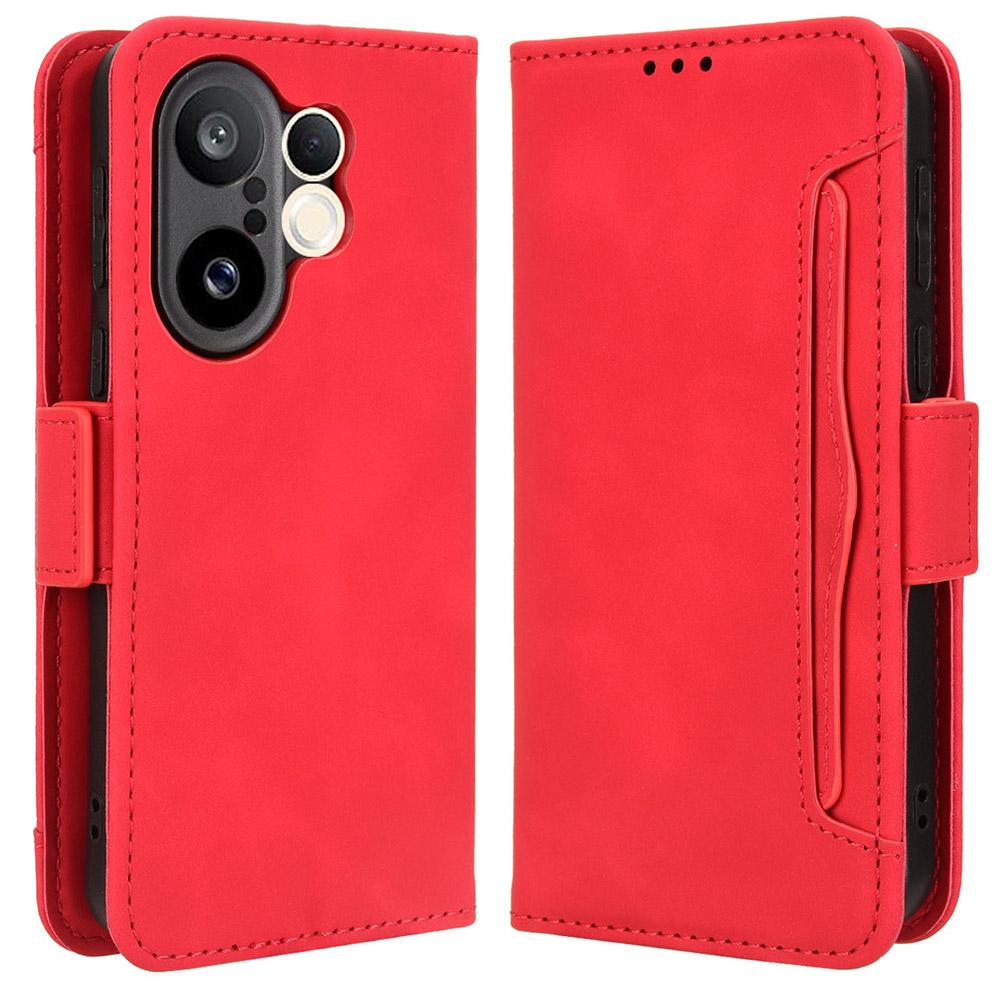 For Vivo X200 FE 5G/S30 Pro Mini 5G Leather Case Phone Wallet Cover with Multiple Card Slots
