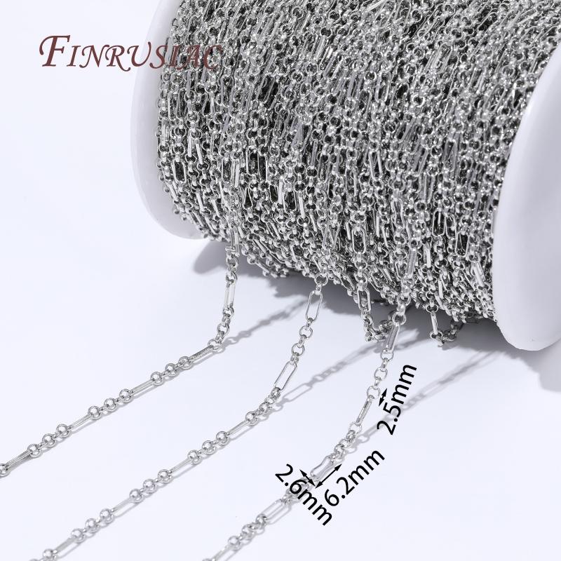 18K Gold Plated Rectangle Chains For Necklaces Bracelets DIY Jewelry Making Supplies,Decorative Needlework Chain Fittings
