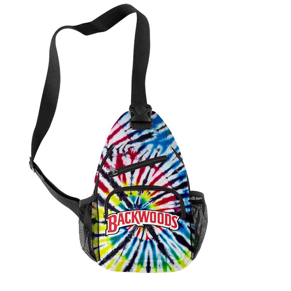 Backwoods 3D Printed Breathable Wear-Resistant Men'S Shoulder Bag Satchel Breast Bag