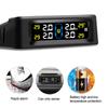 Dispositivo de alarma de presión de neumáticos para automóvil con sistema TPMS solar, pantalla digital colorida y 4 sensores externos, advertencia de temperatura y presión de neumáticos