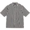 SS24 BOXY FLAT HEM SHIRT STRIPED Unisex 1110325
