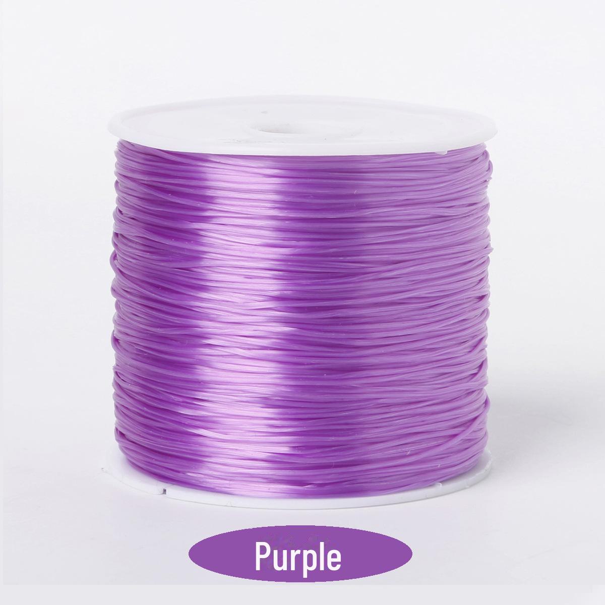 

46м x 0,7мм Плоская эластичная проволока для изготовления бусинных браслетов своими руками фиолетовый