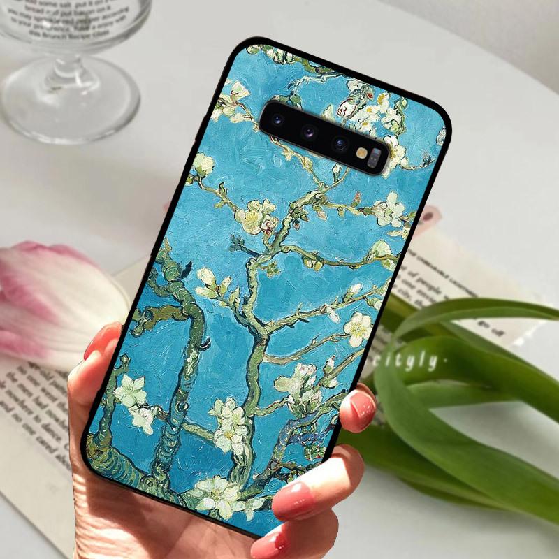 Case For Samsung S10 S10+ S10E Silicone Etui Fashion Painted Soft TPU Coque For Samsung Galaxy S10 S 10 Plus S10E Phone Cover