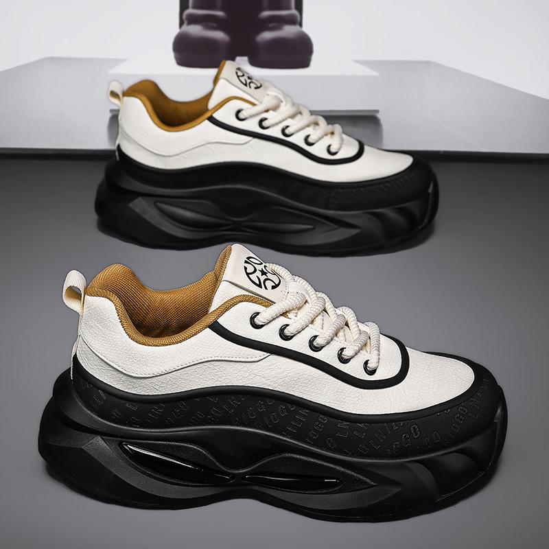 Fashion Men's Fashionable Thick Soled Skateboarding Shoes Trendy Comfortable Man Suitable Chunky Sneakers Designer Flat Platform Shoes